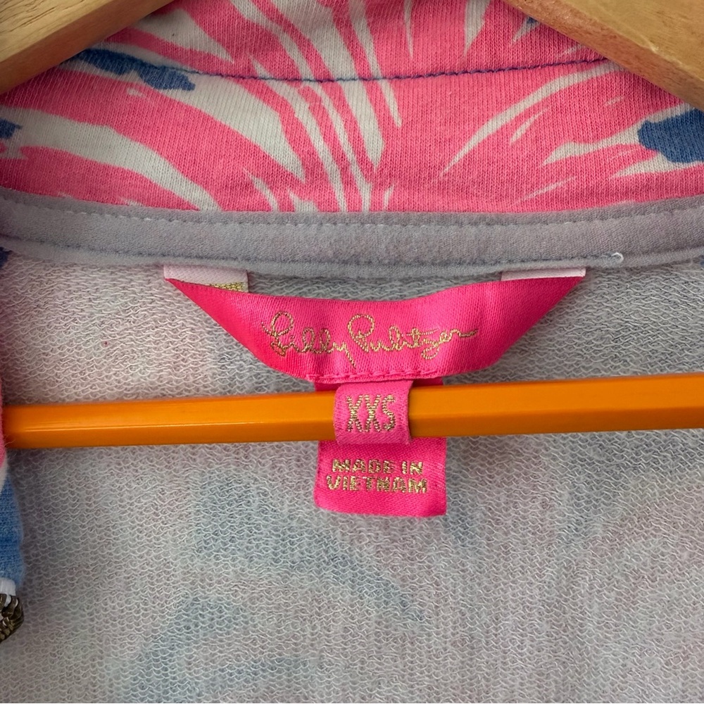 Lilly Pulitzer Skipper Popover Quarter Zip Pullover Treasure Trove UPF 50+ XXS - Picture 8 of 10